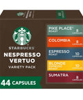 Starbucks by Nespresso Vertuo, Blonde & Medium Roast Variety Pack Coffee, 30-count Coffee Pods, Brews 7.8 oz.