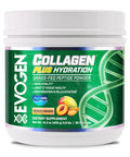Evogen Collagen Plus Hydration - Grass-Fed Collagen for Women & Men | Collagen Peptides Powder | Collagen Powder Supporting Skin Vitality Hydration Joint & Tissue Health | Peach Mango | 30 Servings