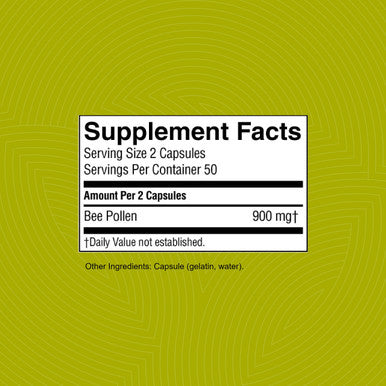 Nature'S Sunshine Bee Pollen 100 Capsules | Has A Strong Nutritional Profile That Offers A Natural Energy Boost