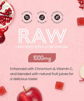 Vitabright Vegan Apple Cider Vinegar Gummies High Strength 1000mg Raw & Unfiltered 60 Apple Cider Gummies That Work Fast (1 Month) Apple Cider Vinegar Gummy Vitamin C Chromium Pomegranate VitaBright ACV