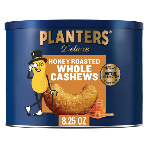 PLANTERS Deluxe Lightly Salted Cashews Party Snacks PlantBased Protein Quick Snack for Adults After School Snack Flavored with Sea Salt Kosher 1lb 2.25oz