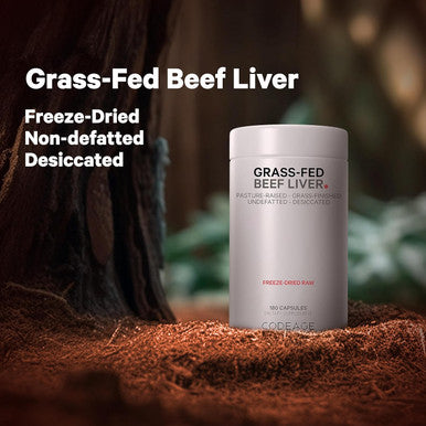 Codeage Grass Fed Beef Liver Supplement Superfood ze Dried Non-Defatted Desiccated Beef Liver Glandulars Bovine Pills Pasture Raised Beef Vitamins Non-GMO Liver Meat 180 Capsules