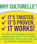 Culturelle Pro Strength Daily Probiotic Digestive Health Capsules Naturally Sourced Probiotic Strain Proven to Support Digestive and Immune Health Gluten Soy Free NonGMO 60 Count