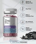 Zinc 50mg Gummies | 70 Count | Vegan, Non-GMO and Gluten Free Formula | Zinc Citrate Dietary Supplement | by Horbaach