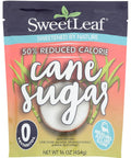 SweetLeaf 50% Reduced Calorie Coconut Sugar with Allulose, Stevia and Monk Fruit Extract - All Purpose Natural Sweetener, Non GMO, Vegan, Gluten Free, Only 8 Calories Per Serving - 16 Oz (Pack of 2)