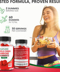 Built Nature Apple Cider Vinegar Gummies 1000Mg - Vitamin B12, Beetroot, Pomegranate, Natural Digestion, Detox, Weight Management & Immune Health - Raw Acv With The Mother, Vegan, Non-Gmo, Gluten-Free, 60 Gummies