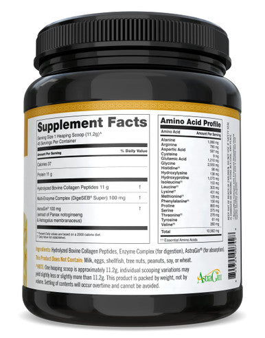 Naturewise Enhanced Collagen Peptides (45 Servings) - Hydrolyzed Type I & Iii To Support Hair, Skin, Joint, And Bone Health