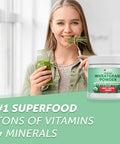 Yuve Organic Wheatgrass Powder, Wheatgrass Juice Powder, Superfood Rich In Vitamins, Antioxidants & Minerals, Non-Gmo & Gluten-Free Wheat Grass Powder, 60 Servs