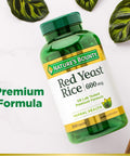 Natures Bounty Red Yeast Rice Herbal Supplement 600 Mg 250 Capsules