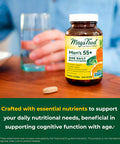 MegaFood Men'S 55+ One Daily - Multivitamin For Men With B12 C And D Vitamins And Zinc - Optimal Aging And Muscle And Bone Health - Vegetarian - Made Without 9 Food Allergens - 90 Tabs