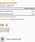 Probiotics 60 Billion CFU Organic Ashwagandha 1950mg Root Powder Extract Bundle 1 Month Supply