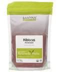 Banyan Botanicals Hibiscus Flower Powder 1 Lb - Usda Organic - Hibiscus Sabdariffa - For Hair, Skin, & Women'S Health*