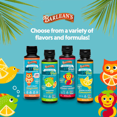Barlean's Omega Pals Chirpin' Slurpin Lemonade Flavor 8 oz (227 g)