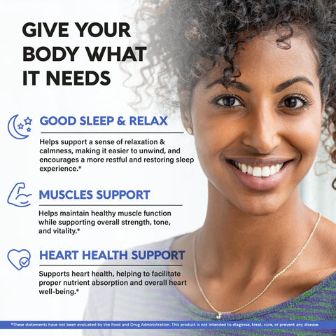 Nutraharmony Magnesium Glycinate 500 Mg - Chelated Supplement - High Absorption Form Of Magnesium - Support For Sleep Muscle & Heart Health - Made In Usa Lab Tested & Non-Gmo 120 Capsules