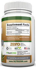 NutriONN PSYLLIUM Husk Capsules - 1450mg - 240 Capsules - Premium Psyllium Fiber Supplement - Great for Digestion and Regularity - 100% Soluble Fiber
