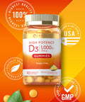 Carlyle Vitamin D3 1000Iu Gummies | 90 Count | Vegetarian, Non-Gmo, And Gluten Free Vitamin D Supplement | Natural Pineapple