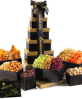 NUT CRAVINGS - Purim Mishloach Manot Mixed Nuts Gift Basket in Red Gold Box (7 Assortments, 1 LB) Ramadan Gifts Treats for Adults, Food Arrangement, Healthy Snack Care Package, Kosher