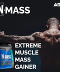 ANS Performance N-Mass Muscle Mass Gainer - Protein Powder - Muscle Mass Maximizer s 15lb, (Peanut Butter Fudge)