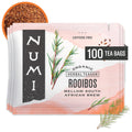 Numi Organic Rooibos Tea, 18 Herbal Tea Bags, Caffeine Free | South African Red Tea with Deep Earthy Vanilla Taste