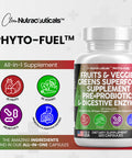 Fruits And Veggies Supplement Reds & Green Superfood - A Natural Balance Of Over 70 Fruit And Vegetable Supplements Capsules