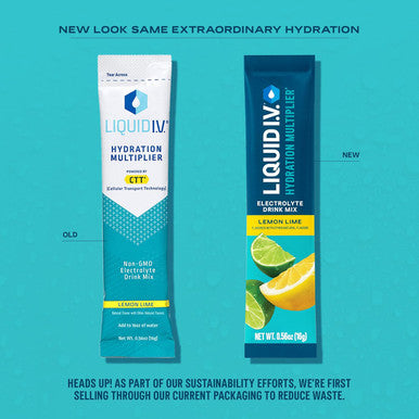 Liquid I.V. Hydration Multiplier - Lemon Lime Electrolyte Powder Drink Mix 1 Pack (16 Servings)
