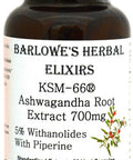 KSM-66 Ashwagandha Extract - Organic - 5% Withanolides by HPLC - 60 700mg VegiCaps - Stearate Free, Bottled in Glass!