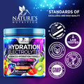 Nature'S Nutrition Daily Electrolyte Drink Mix - Best Multivitamin Hydration Supplement 6 Electrolytes & Minerals Post Workout & Recovery Electrolyte Powder Refreshing Fruit Punch Flavor Vegan Non-GMO - 60 Servings