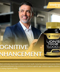 Lions Mane Supplement Capsules - 120 Count - Mushroom Supplement, Brain Supplements For Memory And Focus, Lion'S Mane Mushroom Capsules - Cognitive And Immune Support, Focus Supplement - Pack Of 2