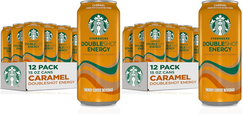 Starbucks Doubleshot Energy Drink Coffee Beverage, White Chocolate, Iced Coffee, 15 fl oz Cans (12 Pack)