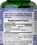 Bilberry Extract by Puritan's Pride Contains Antioxidant Properties* 1000mg Equivalent 180 Rapid Release Softgels