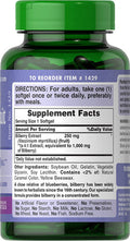 Bilberry Extract by Puritan's Pride Contains Antioxidant Properties* 1000mg Equivalent 180 Rapid Release Softgels