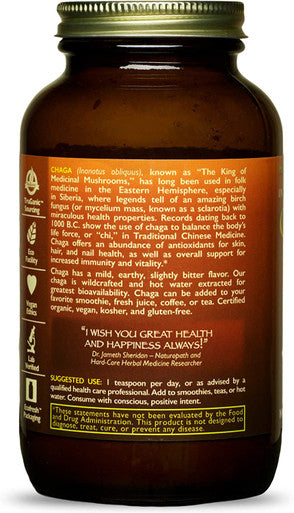 HealthForce SuperFoods Integrity Extracts Chaga - 150 Grams - Organic Mushroom Powder - Antioxidant Benefits for Skin, Hair & Nail Health - Boosts Immune System - Vegan, Gluten Free - 75 Servings