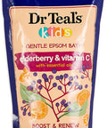 Dr Teal's Kids Pure Epsom Salt Soak with Elderberry, Vitamin E & Essential Oils, 2 lbs