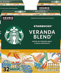 Starbucks K-Cup Coffee Pods, Starbucks Blonde Roast Hot or Iced Coffee, Veranda Blend, 60 Keurig Pods
