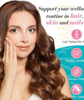 Biotin Gummies -Hair Skin And Nails Vitamins For Men & Women, Vegan Vitamin B7, Supports Hair Growth And Stronger Nails,30 Day Supply - Raspberry-60 Count