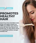 Liquid Biotin with Hair Vitamins, Vitamin C, Organic Coconut Oil, Vitamin E + Vitamin B6. For Hair Skin + Nails and Immunity Support. A Biotin Liquid + Hair Oil Supplement