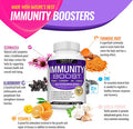 10 In 1 Immunity Boost Immune Support Supplement 1650Mg Made With Elderberry, Vitamin C, Zinc, Echinacea & Probiotics For Immune System Booster, Support Healthy Respiratory System, 2X 60 Capsule