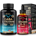 NUTRAHARMONY Gaba With L-Theanine Capsules & Organic Vitamin B12 Drops