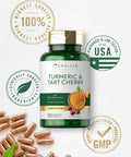 Carlyle Turmeric And Tart Cherry Capsules | 120 Count | With Bioperine | Vegetarian, Non-Gmo, Gluten Free Supplement