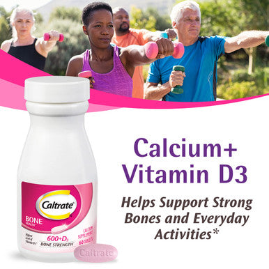 Caltrate Calcium & Vitamin D 600+D3, 120 Tablets