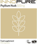 INNOPURE Psyllium Husk Fibre Supplement 240 Capsules - Pure and Natural (No Fillers or Binders) Naturally High in Soluble Fibre 500mg per Capsule - Vegan