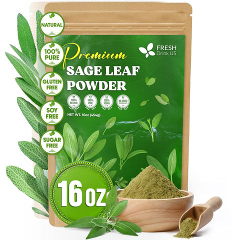 FreshDrinkUS, Premium 8oz Mulberry Leaf Powder, 100% Natural and Pure from Mulberry Leaves, Perfect for Tea, Smoothies, Baked Goods, Natural Food Coloring, No Additives, No Gluten, No Sugar, Vegan