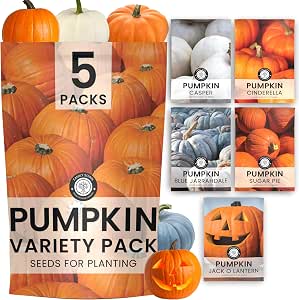 Seed Needs Mixed Spooky Pumpkin Seeds to Plant Heirloom & Non-GMO 1 Pack