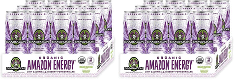 Sambazon Organic Amazon Energy Drink, Original Acai Berry, 12 Ounce (Pack of 12)
