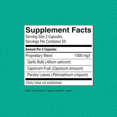 Nature'S Sunshine Capsicum & Garlic w/Parsley 100 Capsules | Helps Support Digestion Immunity Circulation and Glandular Health