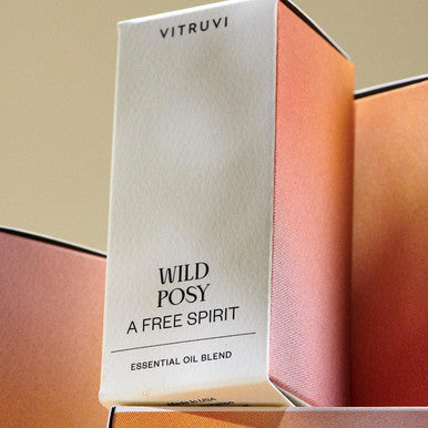 Vitruvi Wild Posy Blend Floral Essential Oil with Red Mandarin, Geranium, Patchouli, Ylang Ylang