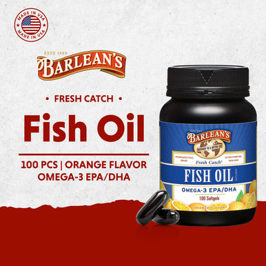 Barlean's Organic Oils Fresh Catch Fish Oil 100 Softgels 1000 mg