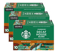 Starbucks K-Cup Coffee Pods, Medium Roast Hot or Iced Coffee, Decaf House Blend, 60 Keurig Pods