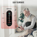 Snailax Heating Pad For Back Pain, Vibration Massage Belt With Adjustable Strap&3 Vibration Modes,3 Heat Setting&3 Timer Settings,Belly Wrap Belt For Cramps,Heating Pad For Women,Men(Black)