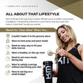 Kaged Muscle Clean Meal; Meal Replacement Shake with Whey Protein Isolate, Clean Carbs, MCT Oil Fats, Organic Vitamins and Minerals, CPB 20 servings